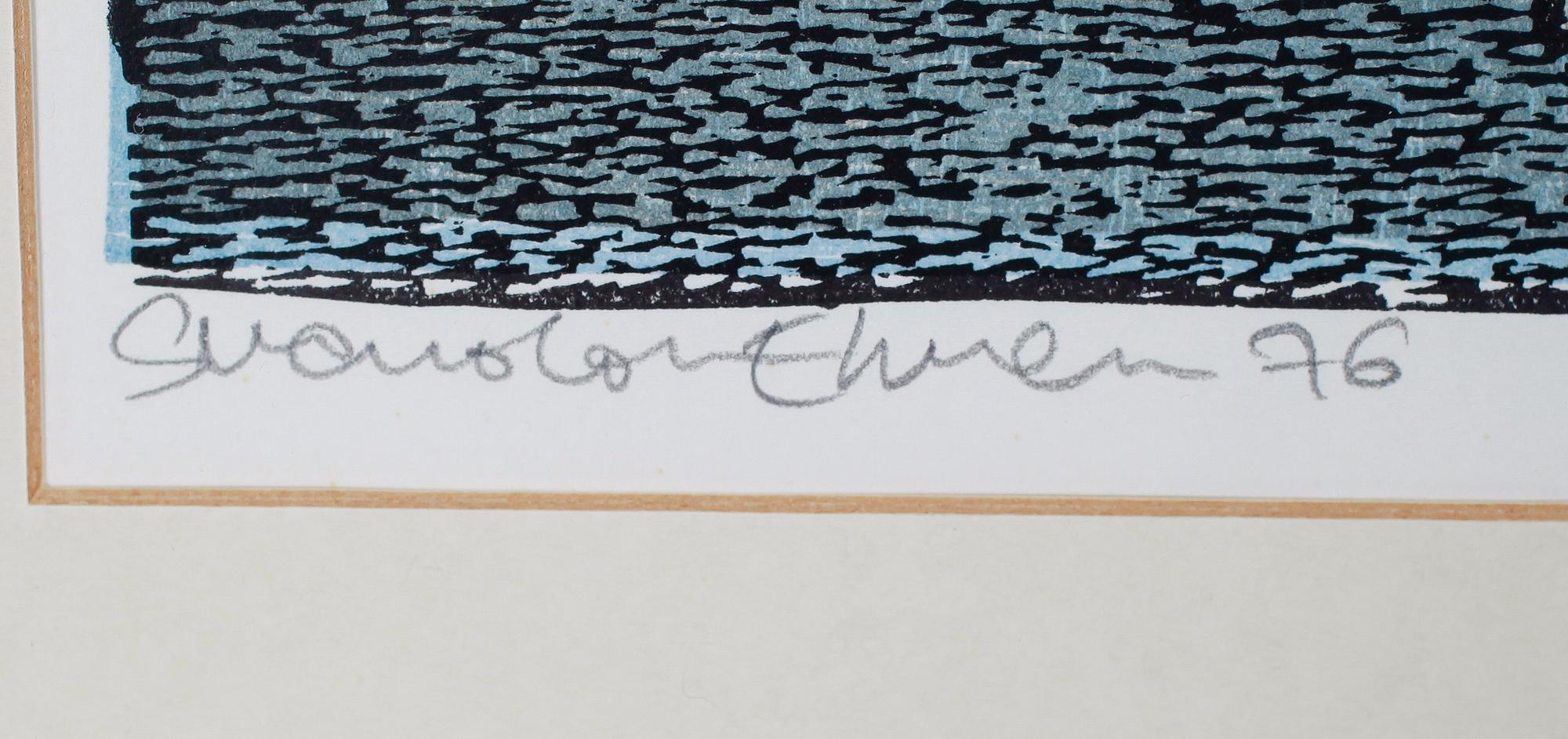 SVENOLOV EHRÉN, färgliotpgrafi, signerad, daterad - 76 och numrerad 333/360.