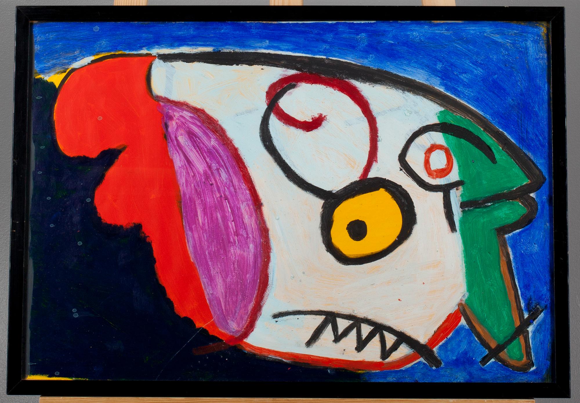 CRIS AF ENEHIELM, olja på papper, signerad.