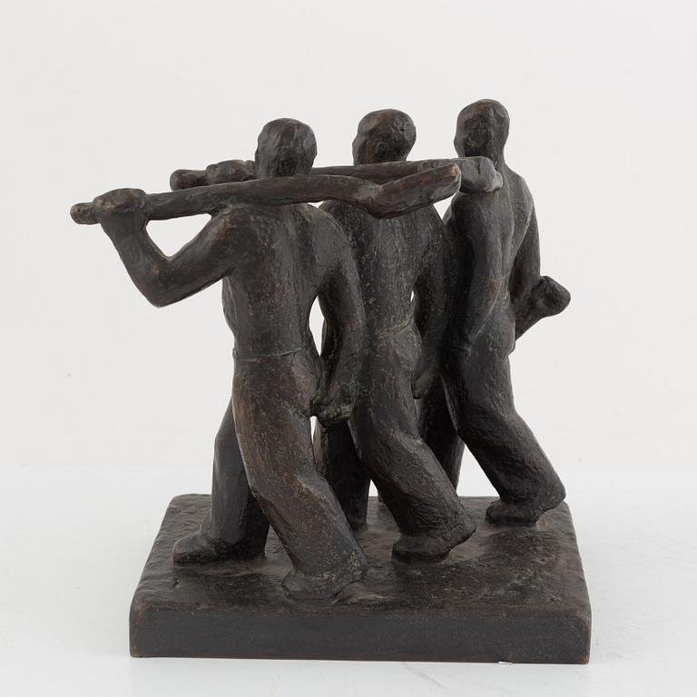 Okänd konstnär, 1900-tal, Tre arbetare.