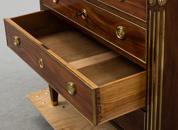 A late Gustavian late 18th century writing commode.