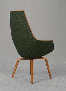 ARNE JACOBSEN, fåtölj, "Giraffen", Fritz Hansen, Danmark 1958.