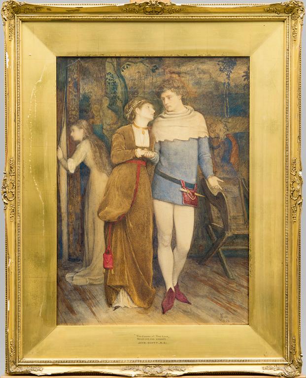 JOHN SCOTT, akvarell, signerad och daterad 74.