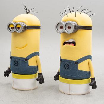 A pair of "Minions" costumes by Custom Characters for Universal Studios.