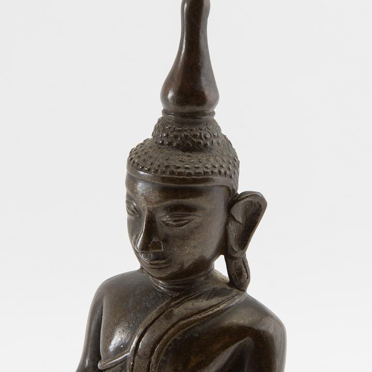 Buddha, bronze. Burma, probably 20th century.
