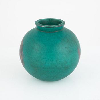 Wilhelm Kåge, an "Argenta" stoneware vase, Gustavsberg, Sweden, 1939.