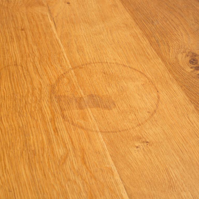 A late 20th century oak table.