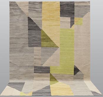 A Kilim rug, modern design, approx. 288 x 203 cm.
