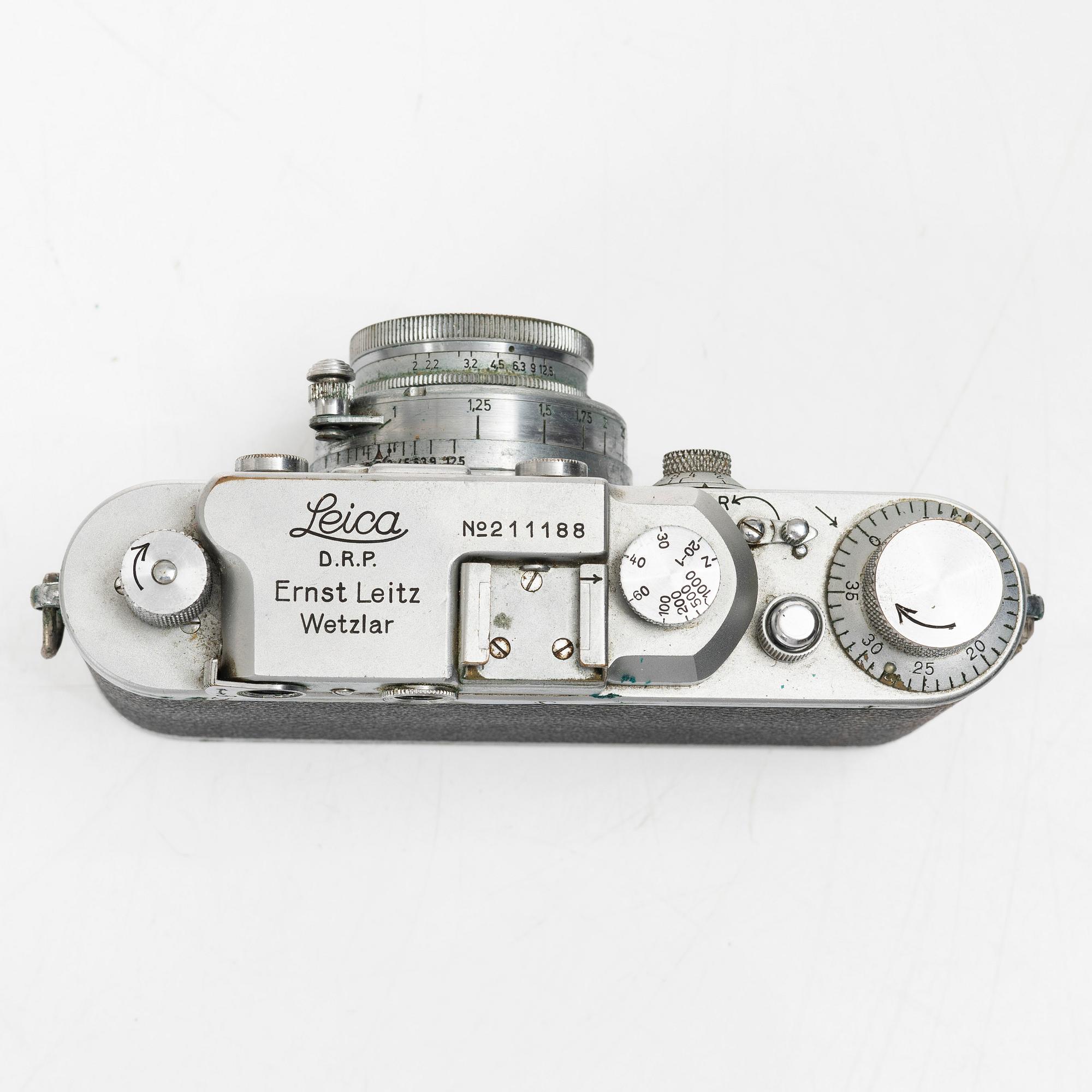 Camera, Leica, Ernst Leitz Wetzlar, before 1945, Germany.