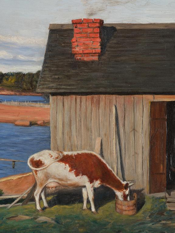 Hugo Simberg, "Landscape from Niemenlautta".