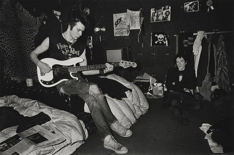 Ulla Lemberg, "Sex Pistols Johnny Rotten & Sid Vicious, Denmark Street, London 1977".