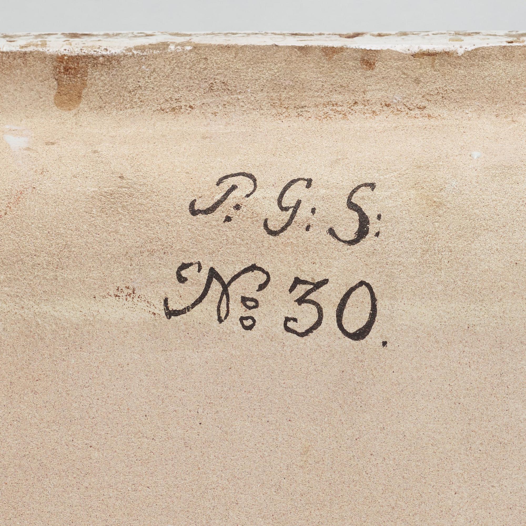 Tebord, med fajansbricka, originalunderrede tillskrivet Gottlieb Iwersson, Sengustavianskt, sent 1700-tal.