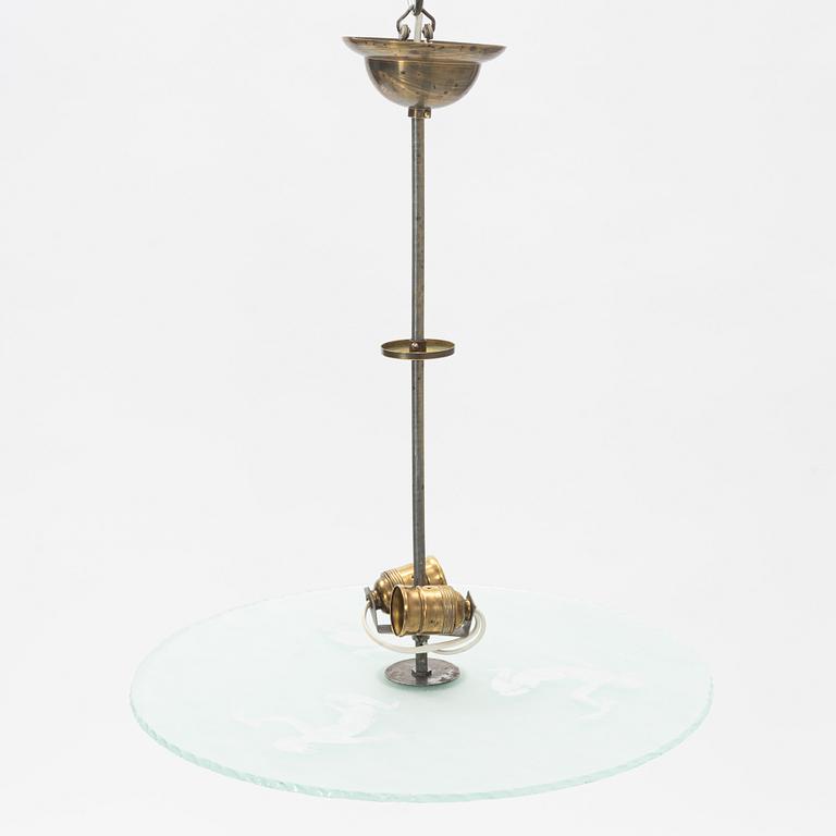 A ceiling lamp, 1930s.