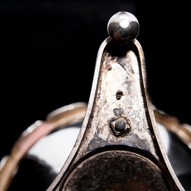 A SUGAR BOWL WITH LID, silver, Empire, 1823 Turku, Finland.