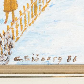 CURT SJÖBERG, oil on canvas, signed and dated -86.