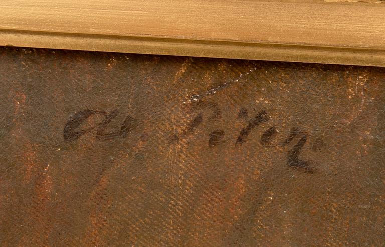 Axel Peter, oil on canvas, signed.
