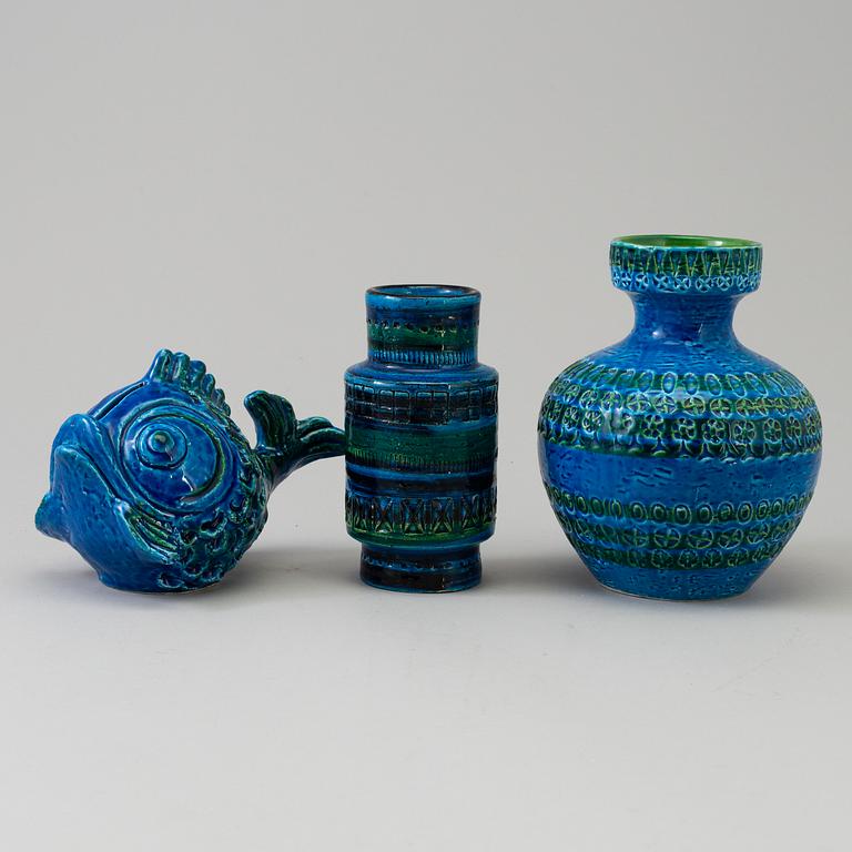 BITOSSI AND ITALICA ARS, four stoneware pieces from Italy, 1960's.