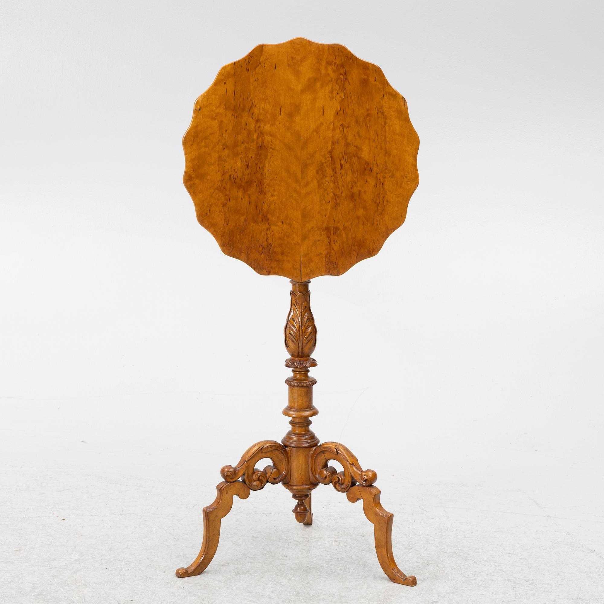 Fällbord, 1800-talets andra hälft.