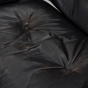 A armchair and footstool, "Lounge Chair", Charles & Ray Eames, USA, Herman Miller, 1970s,