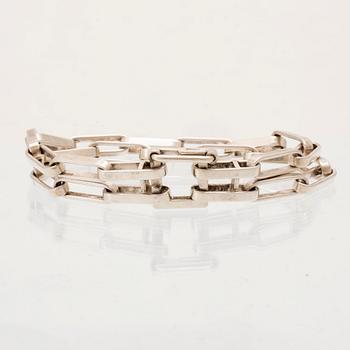 A silver bracelet by Karl-Ingemar Johansson, Gothenburg 1976.