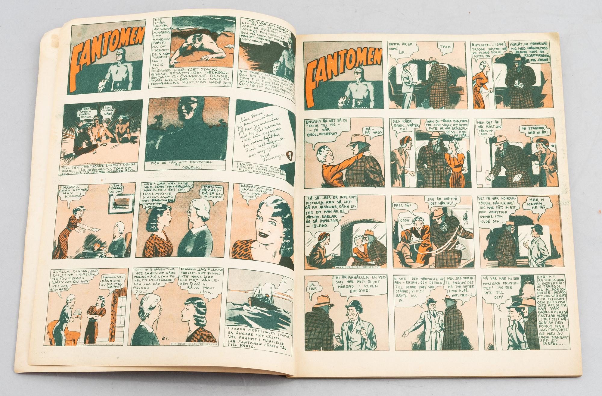 Serietidning, Fantomen, "Alla farors överman", julalbum 1944.
