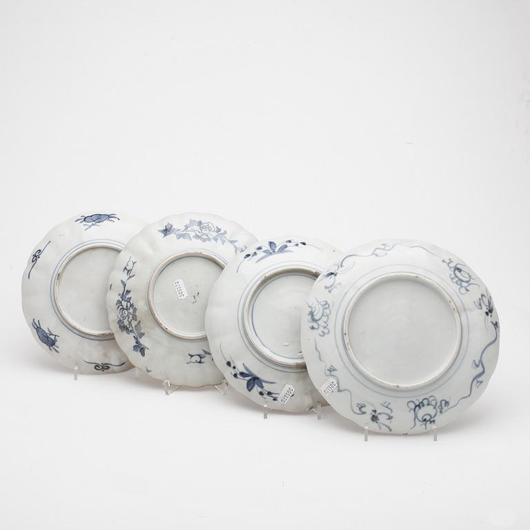 FAT, 4 st, porslin, Imari, 1800-tal.