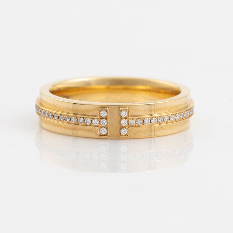 Tiffany & Co, Ring med briljantslipade diamanter.