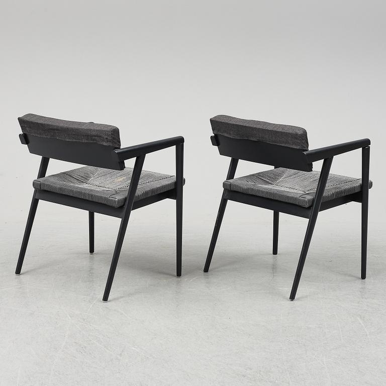 a pair of  Gio Ponti "Dormitio" armchairs, L'abbate, Italy. Designed in the 1950's.