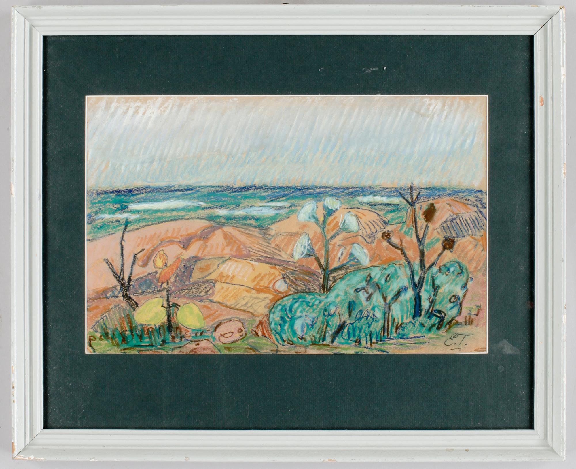 EVERT TAUBE, pastell. Sign.