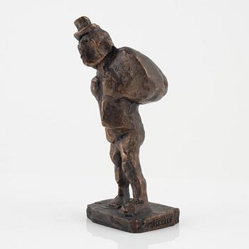 Bror Marklund, sculpture, signed,bronze, height 23 cm.