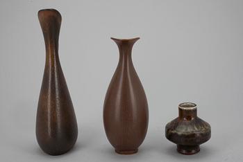 KANNOR, 2 st. samt VAS, keramik, Gustavsberg och Rörstrand.