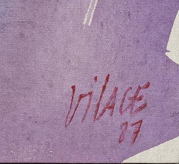 MICHEL VILAGE, akryl på duk, signerad och daterad 87.