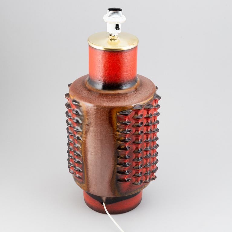 An earthenware table light, Carstens Keramik, Germany, 1960's.