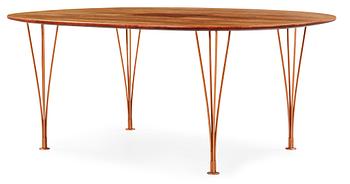 19. A Bruno Mathsson & Piet Hein 'Superellips' table, by Mathsson International, Sweden 1960's.