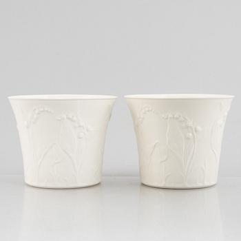 Gunnar G:son Wennerberg, ytterfoder, 5 st, porslin, "Liljekonvalj", Gustavsberg, 2000-tal.