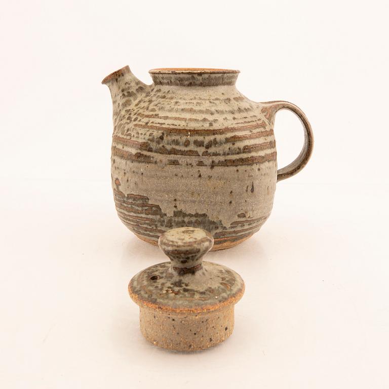 Gösta Grähs, a signed stoneware tea pot own workshop.