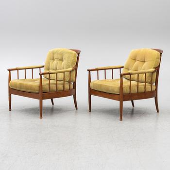 Kerstin Hörlin-Holmquist, A pair of "Skrindan" armchairs, mid-20th century.