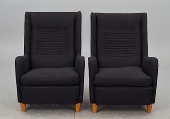 FÅTÖLJER, ett par, Ditzingers, 1950-tal.