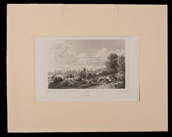 GRAVYRER, 5 st, stålstick, Frankrike 1800-tal.