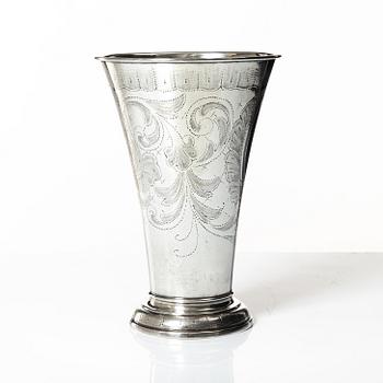 CG Hallberg, bägare, silver, Stockholm 1947.