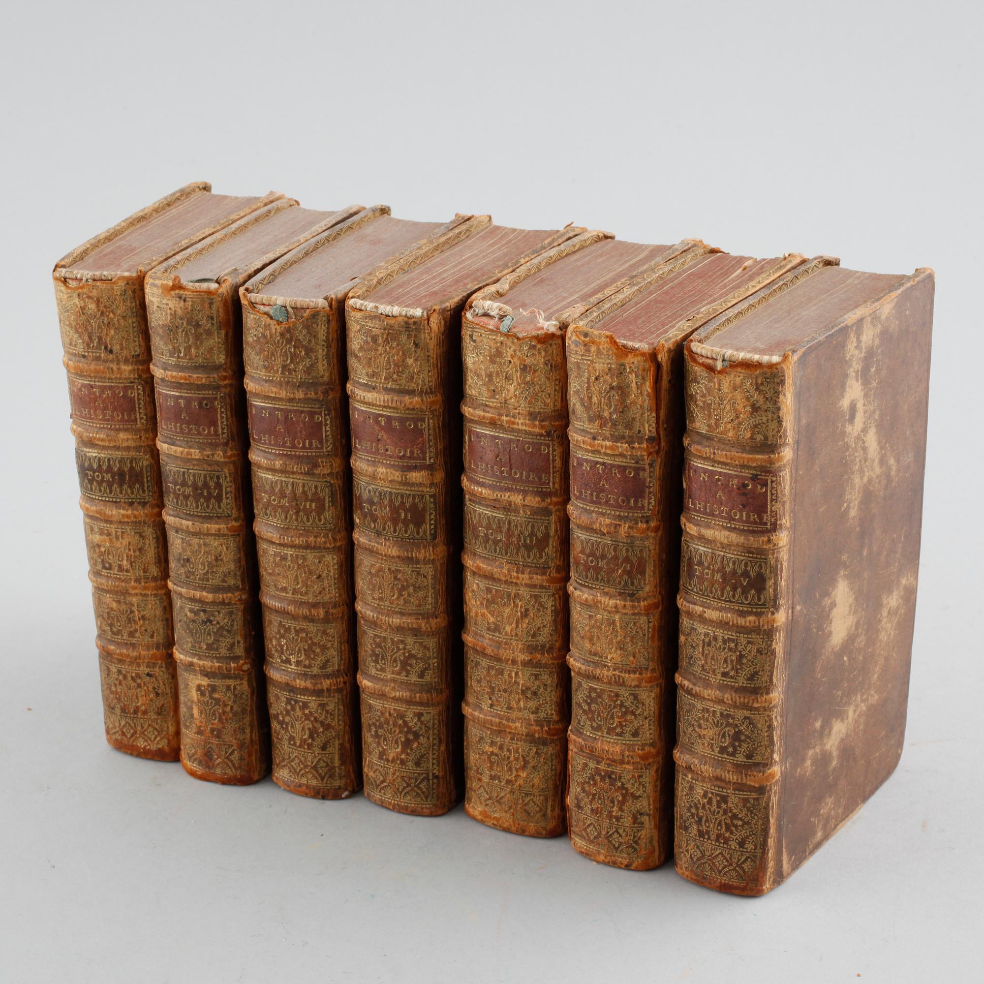 BOOKS 7 volyms:SAMUEL VON PUFENDORF: Introduction a l'histoire generale et politique de l'univers I-VII Amsterdam 1722.