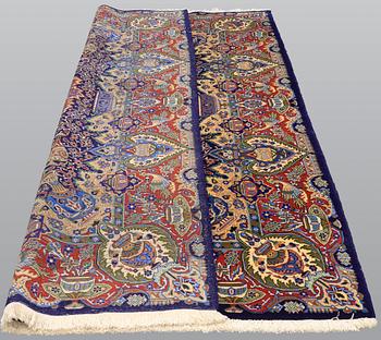 A carpet, Figural Kashmar, ca 315 x 203 cm.