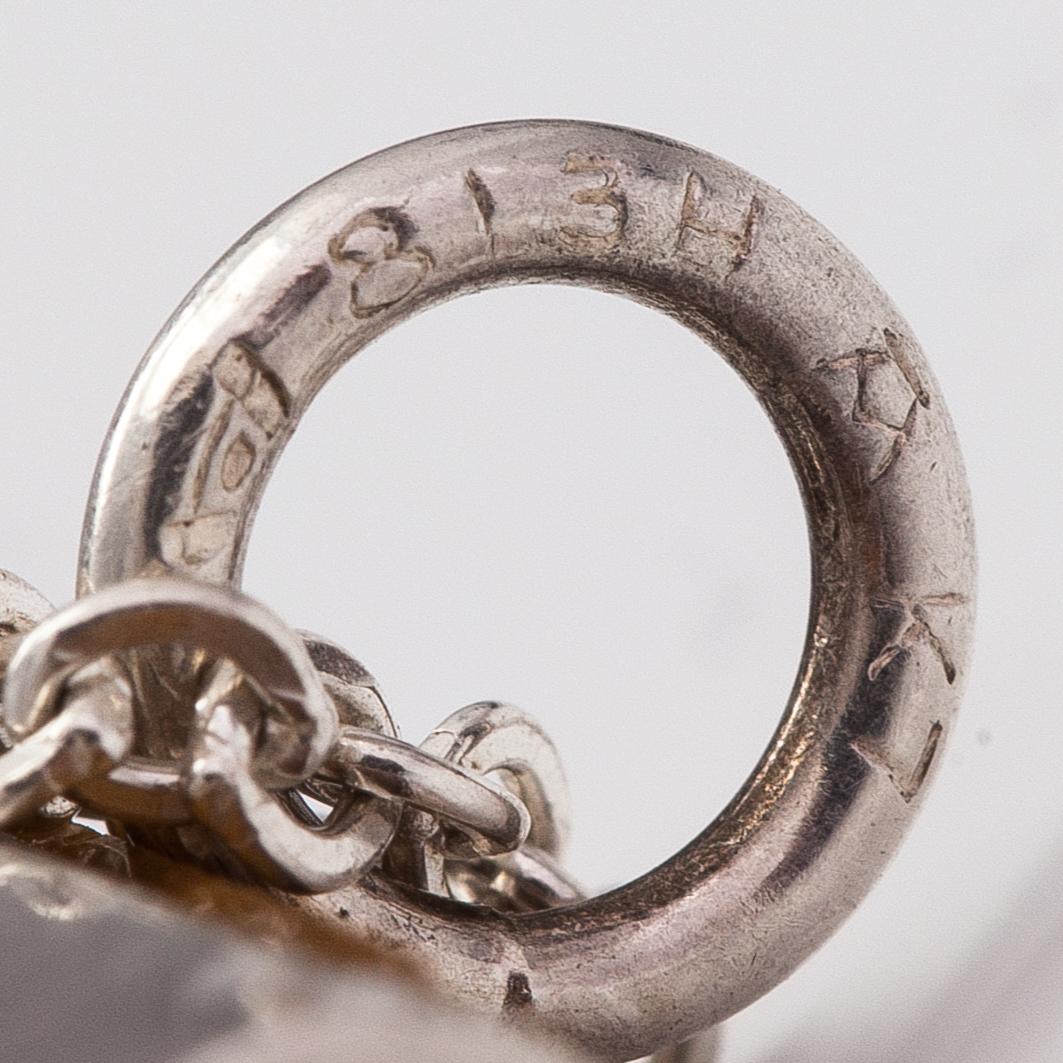 Elis Kauppi, A silver and tiger's eye necklace. Kupittaan kulta, Turku 1963.