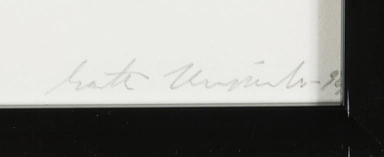 Matti Kujasalo, serigrafi, signerad och daterad -85, märkt koevedos (provtryck).