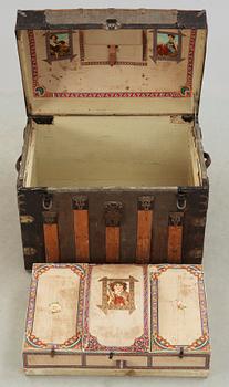 KOFFERT MED INREDNING, 1800-talets slut.