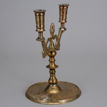 LJUSSTAKE, mässing, barock.