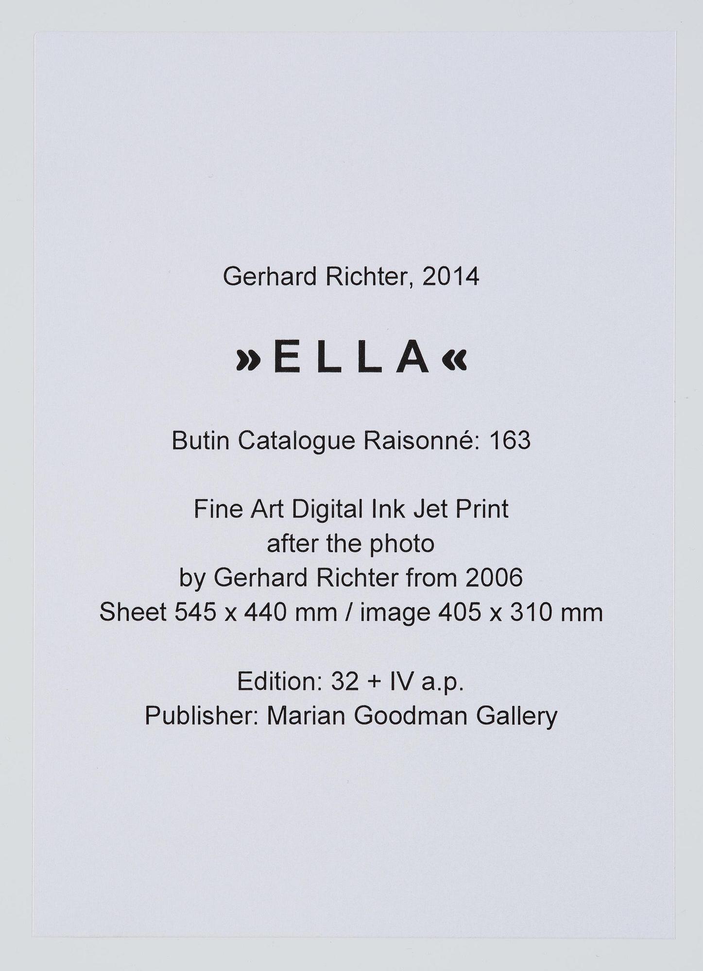 Gerhard Richter, "Ella", 2006.