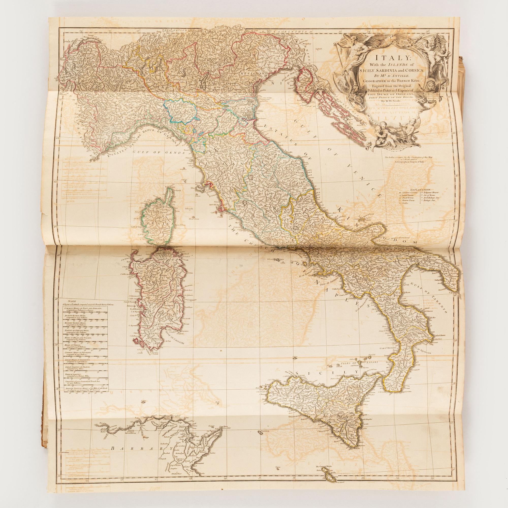 Atlas with 32 engraved maps.