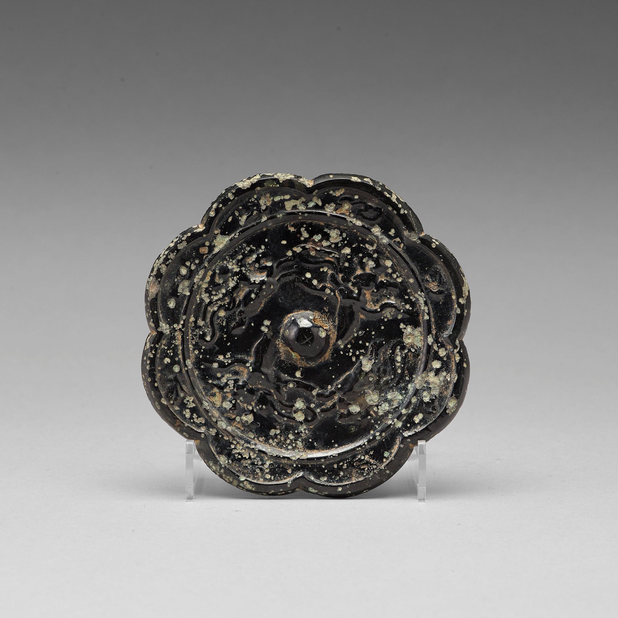 SPEGEL, brons. Tangdynastin (618-907 e.Kr.).