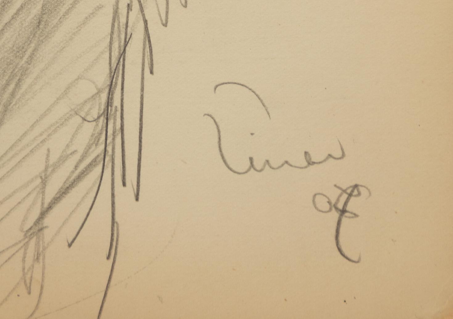 Einar Jolin, "Teodor Torkelsson" Portrait of a Lady verso.