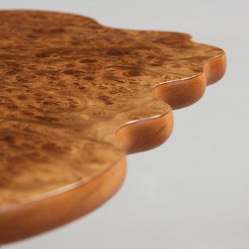A Josef Frank burled wood and cherry side table, Svenskt Tenn, model 1058.